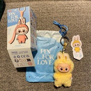 Labubu Pop Mart Pin for Love Letter “P”